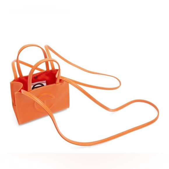 Telfar Handbags - Telfar Vegan Leather Mini Shoulder Bag - Orange